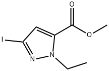 methyl 1-ethyl-3-iodo-1H-pyrazole-5-carboxylate Structure