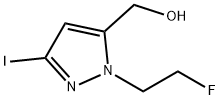 1-(2-fluoroethyl)-3-iodo-1H-pyrazol-5-yl]methanol Structure