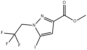 methyl 5-iodo-1-(2,2,2-trifluoroethyl)-1H-pyrazole-3-carboxylate Structure