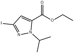 ethyl 3-iodo-1-isopropyl-1H-pyrazole-5-carboxylate Structure