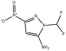 1-(difluoromethyl)-3-nitro-1H-pyrazol-5-amine Structure