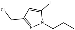 3-(chloromethyl)-5-iodo-1-propyl-1H-pyrazole Structure