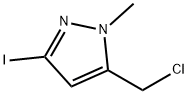 5-(chloromethyl)-3-iodo-1-methyl-1H-pyrazole Structure