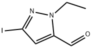 1-ethyl-3-iodo-1H-pyrazole-5-carbaldehyde Structure