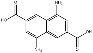 2,6-Naphthalenedicarboxylic acid, 4,8-diamino- Structure