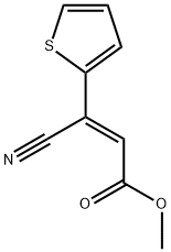 2-Propenoic acid, 3-cyano-3-(2-thienyl)-, methyl ester, (2E)- Structure