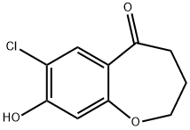 7-Chloro-8-hydroxy-3,4-dihydrobenzo[b]oxepin-5(2H)-one Structure