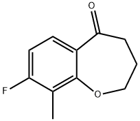 8-Fluoro-9-methyl-3,4-dihydrobenzo[b]oxepin-5(2H)-one Structure