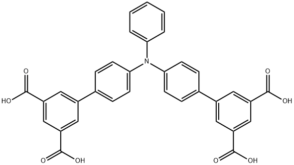 4',4'''-(phenylazanediyl)bis(([1,1'-biphenyl]-3,5-dicarboxylic acid)) Structure