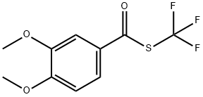 Benzenecarbothioic acid, 3,4-dimethoxy-, S-(trifluoromethyl) ester Structure