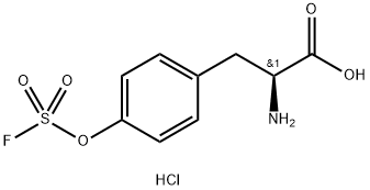 L-Tyrosine, O-(fluorosulfonyl)-, hydrochloride (1:1) 구조식 이미지