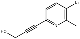 3-(5-Bromo-6-methyl-2-pyridinyl)-2-propyn-1-ol Structure