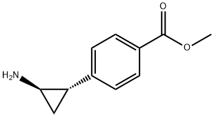 Benzoic acid, 4-[(1S,2R)-2-aminocyclopropyl]-, methyl ester Structure