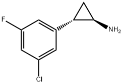 trans-2-(3-chloro-5-fluorophenyl)cyclopropan-1-amine hydrochloride Structure