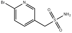 3-Pyridinemethanesulfonamide, 6-bromo- Structure