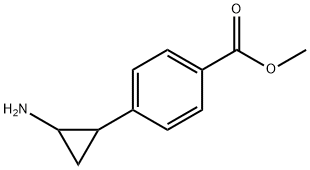 Benzoic acid, 4-(2-aminocyclopropyl)-, methyl ester Structure