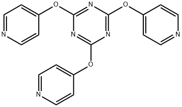 2,4,6-Tris-(pyridin-4-yloxy)-[1,3,5]triazine Structure