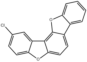 Benzo[1,2-b:3,4-b']bisbenzofuran, 2-chloro- Structure