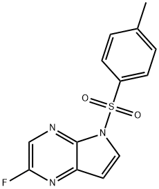 2-fluoro-5-tosyl-5H-pyrrolo[2,3-b]pyrazine 구조식 이미지