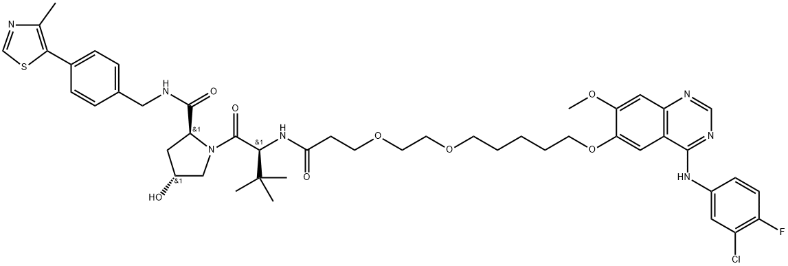 Gefitinib-based PROTAC 3 Structure