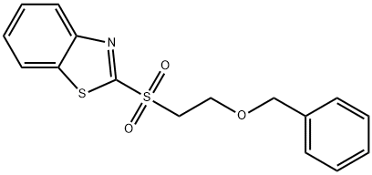 Benzothiazole, 2-[[2-(phenylmethoxy)ethyl]sulfonyl]- Structure