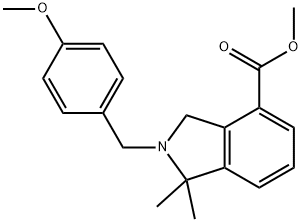 1H-Isoindole-4-carboxylic acid, 2,3-dihydro-2-[(4-methoxyphenyl)methyl]-1,1-dimethyl-, methyl ester Structure