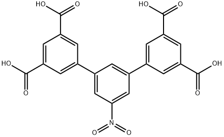 5'-nitro-[1,1':3',1''-terphenyl]-3,3'',5,5''-tetracarboxylic acid 구조식 이미지