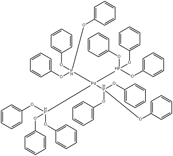Tetrakis (triphenyl phosphite) palladium (0) 구조식 이미지