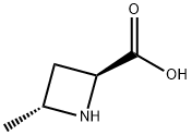 2-Azetidinecarboxylic acid, 4-methyl-, (2S,4R)- 구조식 이미지