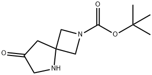 2,5-Diazaspiro[3.4]octane-2-carboxylic acid, 7-oxo-, 1,1-dimethylethyl ester Structure