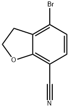 7-Benzofurancarbonitrile, 4-bromo-2,3-dihydro- Structure