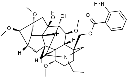 ANTHRANOYLLYCOCTONINE Structure