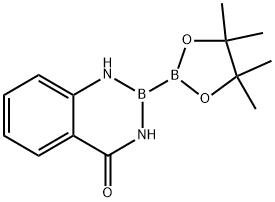 2-(4,4,5,5-tetramethyl-1,3,2-dioxaborolan-2-yl)-2,3-dihydrobenzo[d][1,3,2]diazaborinin-4(1H)-one 구조식 이미지