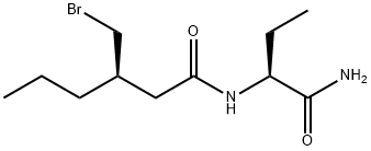 (R)-N-((S)-1-amino-1-oxobutan-2-yl)-3-(bromomethyl)hexanamide Structure