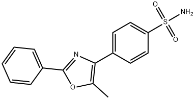 4-(5-methyl-2-phenyloxazol-4-yl)benzenesulfonamide 구조식 이미지