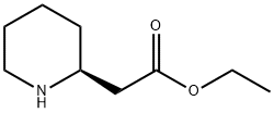 2-Piperidineacetic acid, ethyl ester, (2S)- Structure