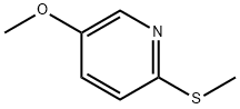 Pyridine, 5-methoxy-2-(methylthio)- Structure