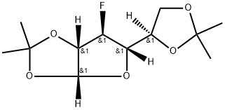 3-Deoxy-3-fluoro-1,2:5,6-bis-O-(1-methylethylidene)-α-D-galactofuranose Structure