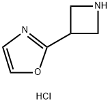 Oxazole, 2-(3-azetidinyl)-, hydrochloride (1:1) 구조식 이미지