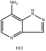 1H-Pyrazolo[4,3-b]pyridin-7-amine, hydrochloride (1:1) Structure