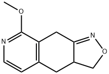 8-Methoxy-3,3a,4,9-tetrahydroisoxazolo[4,3-g]isoquinoline 구조식 이미지