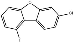 1-fluoro-7-chlorodibenzofuran Structure