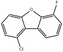 1-chloro-6-fluorodibenzofuran 구조식 이미지