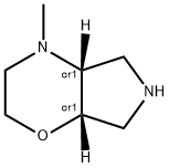 Pyrrolo[3,4-b]-1,4-oxazine, octahydro-4-methyl-, (4aR,7aS)-rel- Structure