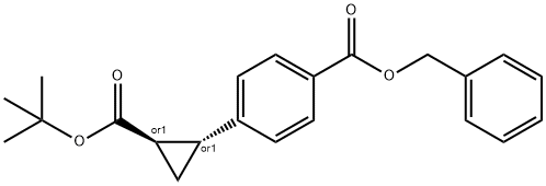 benzyl 4-((1R,2R)-2-(tert-butoxycarbonyl)cyclopropyl)benzoate Structure