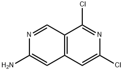 2,7-Naphthyridin-3-amine, 6,8-dichloro- Structure