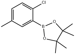 2-(2-Chloro-5-methylphenyl)-4,4,5,5-tetramethyl-1,3,2-dioxaborolane Structure