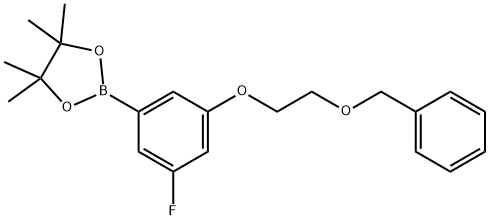 3-[2-(Benzyloxy)ethoxy]-5-fluorophenylboronic acid pinacol ester Structure
