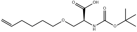 N-Boc-O-5-hexen-1-yl-L-serine Structure