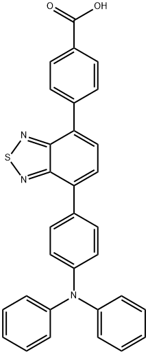 Benzoic acid, 4-[7-[4-(diphenylamino)phenyl]-2,1,3-benzothiadiazol-4-yl]- Structure